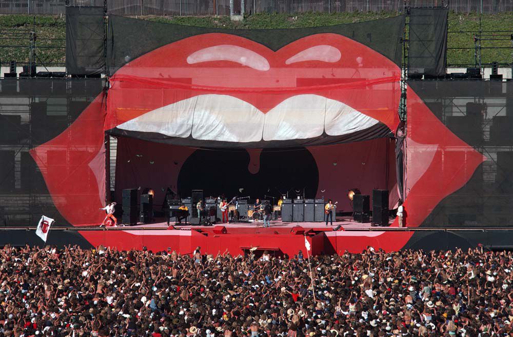 View from the audience: The Rolling Stones at Day on the Green Oakland Coliseum Stadium, Oakland, California, July 26, 1978
